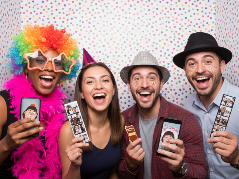 Alquiler de cabina de fotos – Divertidos filtros y fondos personalizados